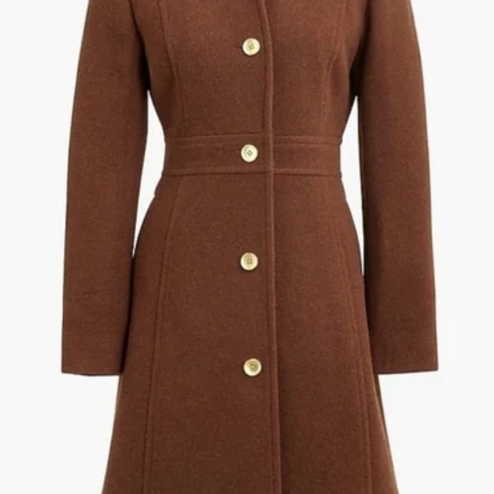 J. Crew Factory Brown Pea Coat